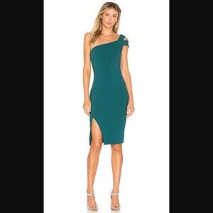 LIKELY Packard One-Shoulder Dress (Deep Teal, 0)